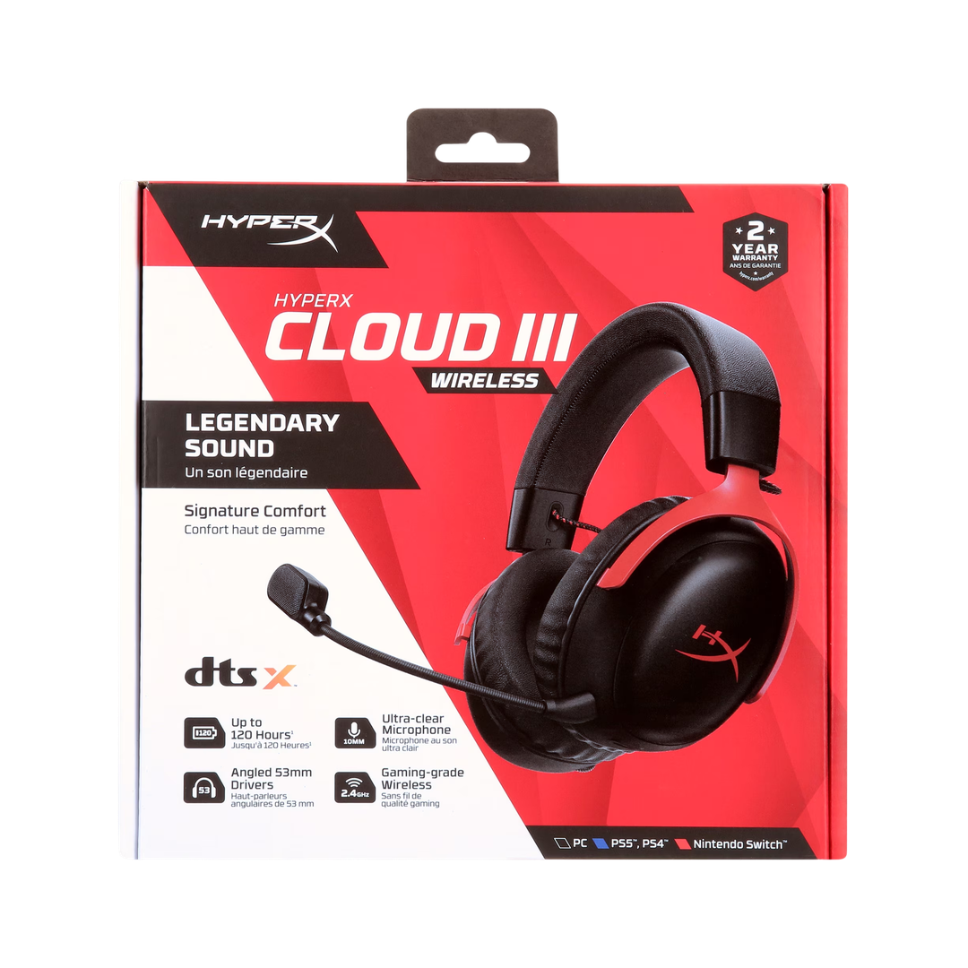 HyperX Cloud III Wireless Gaming Headset - Red — 02