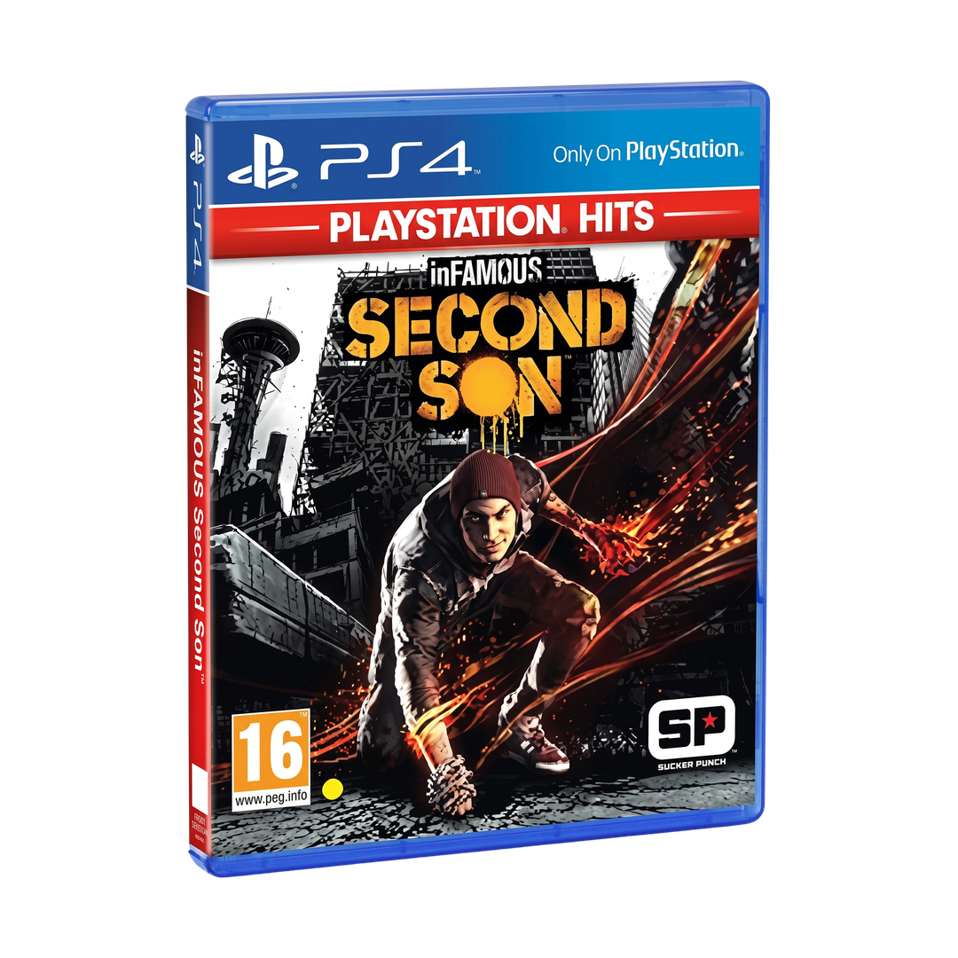 inFAMOUS Second Son - PS4 (PlayStation Hits) — angled case