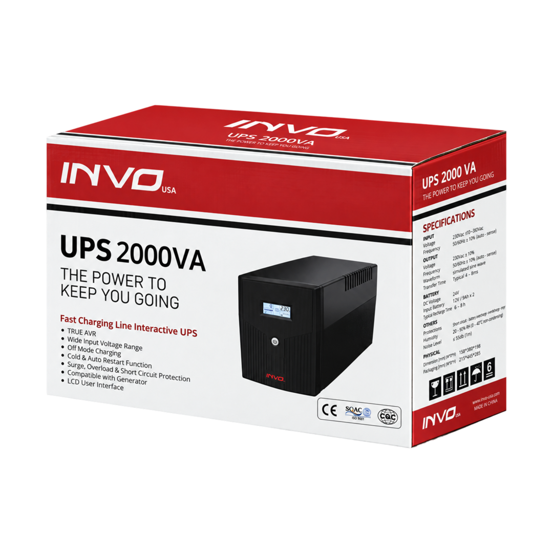 INVO INUP2000-LI 2000VA 1200W Line-Interactive UPS — 02