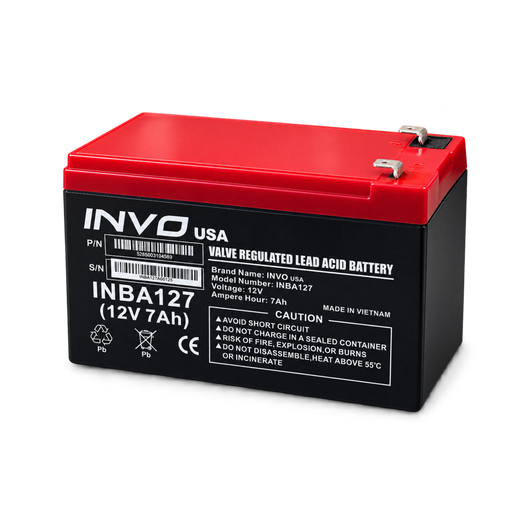 INVO INBA127 12V 7Ah Sealed Lead-Acid Battery — usa 01