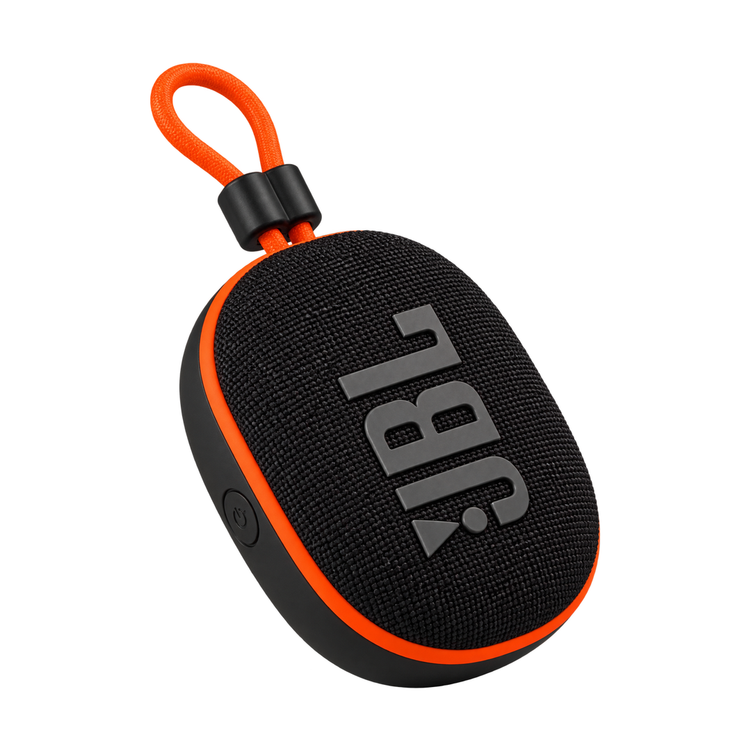 JBL MF-07 Mini Bluetooth Speaker with Carry Loop — black angle