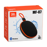 JBL MF-07 Mini Bluetooth Speaker with Carry Loop — black package angle