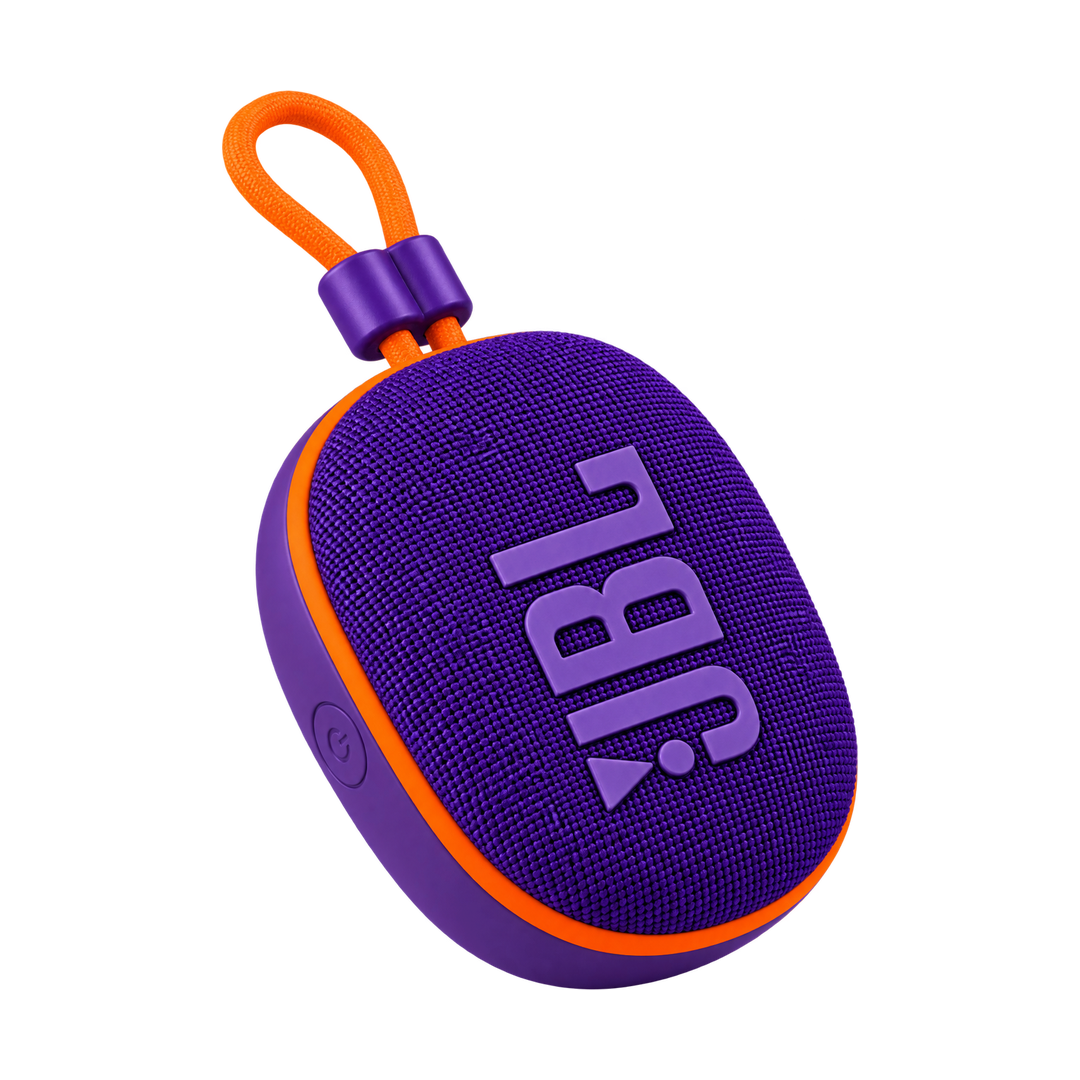 JBL MF-07 Mini Bluetooth Speaker with Carry Loop — purple angle