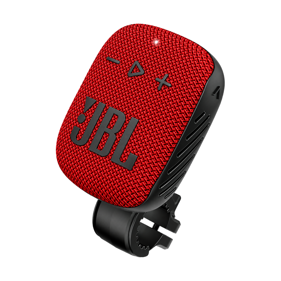 JBL WIND 3S Bluetooth Bike Speaker with Handlebar Mount - Black — red 02