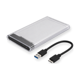 JG-3219-33 2.5-Inch SATA HDD/SSD to USB External Enclosure — closed with cable