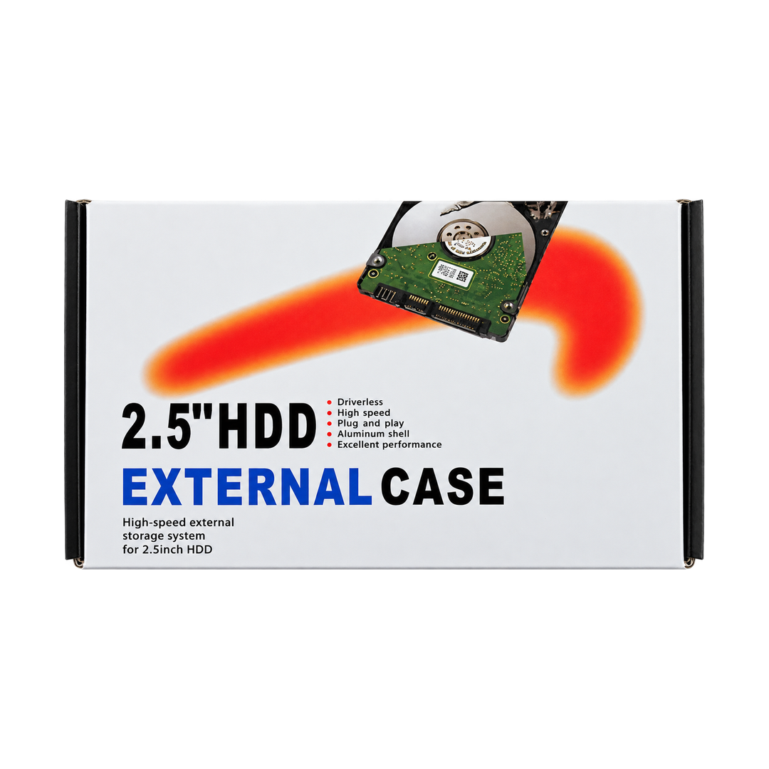 JG-3219-33 2.5-Inch SATA HDD/SSD to USB External Enclosure — box front back