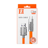 L-208 6A Silicone USB-A to USB-C Cable — retail packaging