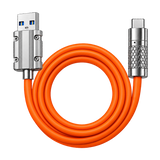 L-208 6A Silicone USB-A to USB-C Cable — usb c coiled