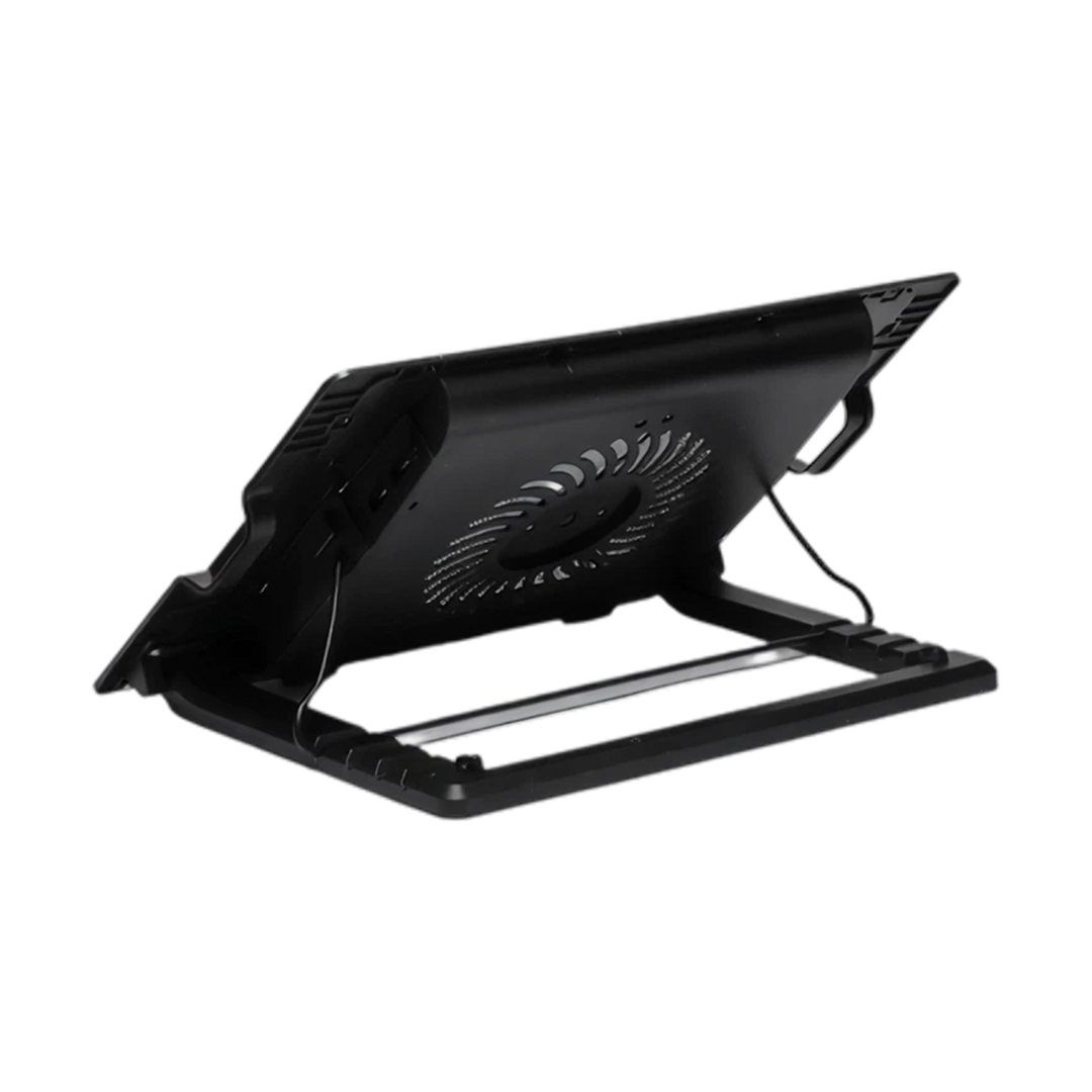 Laptop Cooling Pad and Stand - 14cm Fan, 5 Heights, 4-Port USB Hub — 03