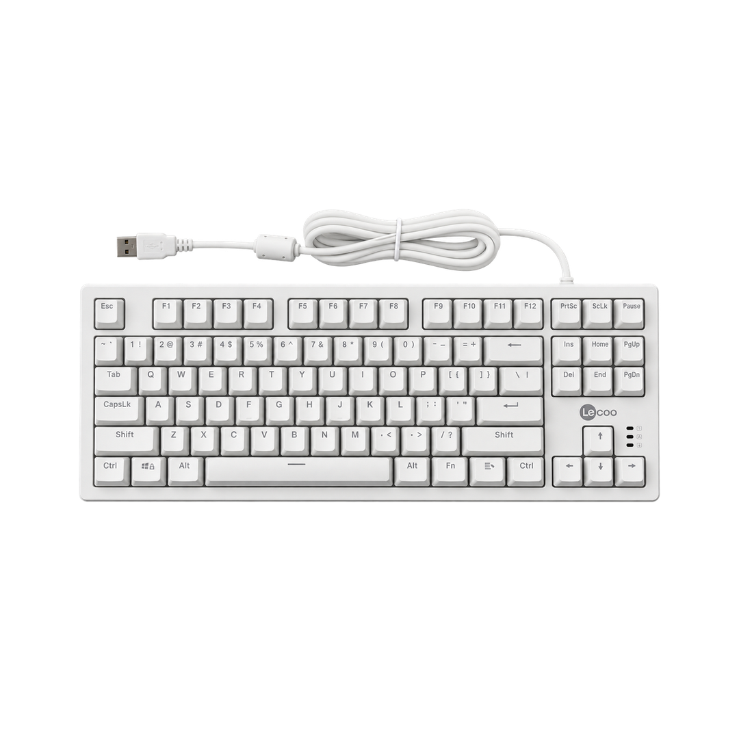 Lecoo GK306 Wired Keyboard - White — 02