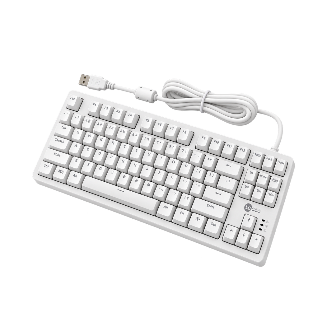 Lecoo GK306 Wired Keyboard - White — 04