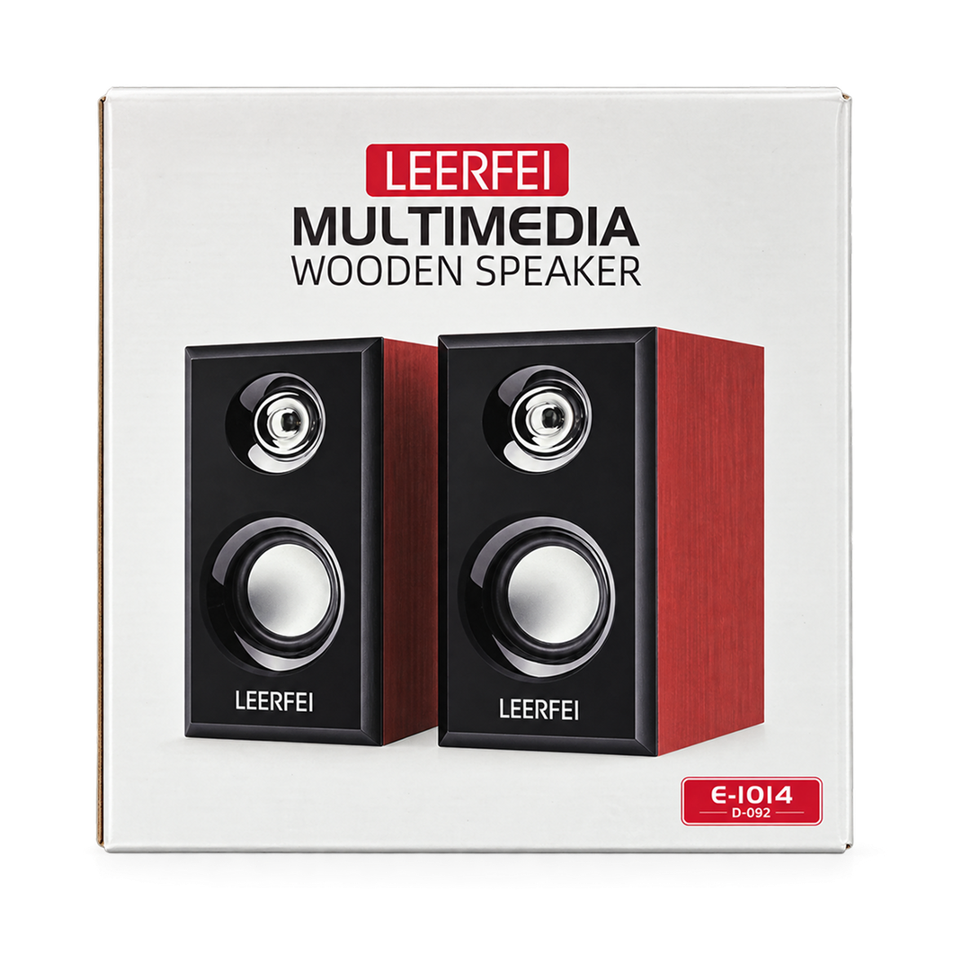 LEEFEE Wooden Multimedia Speakers — speaker 02