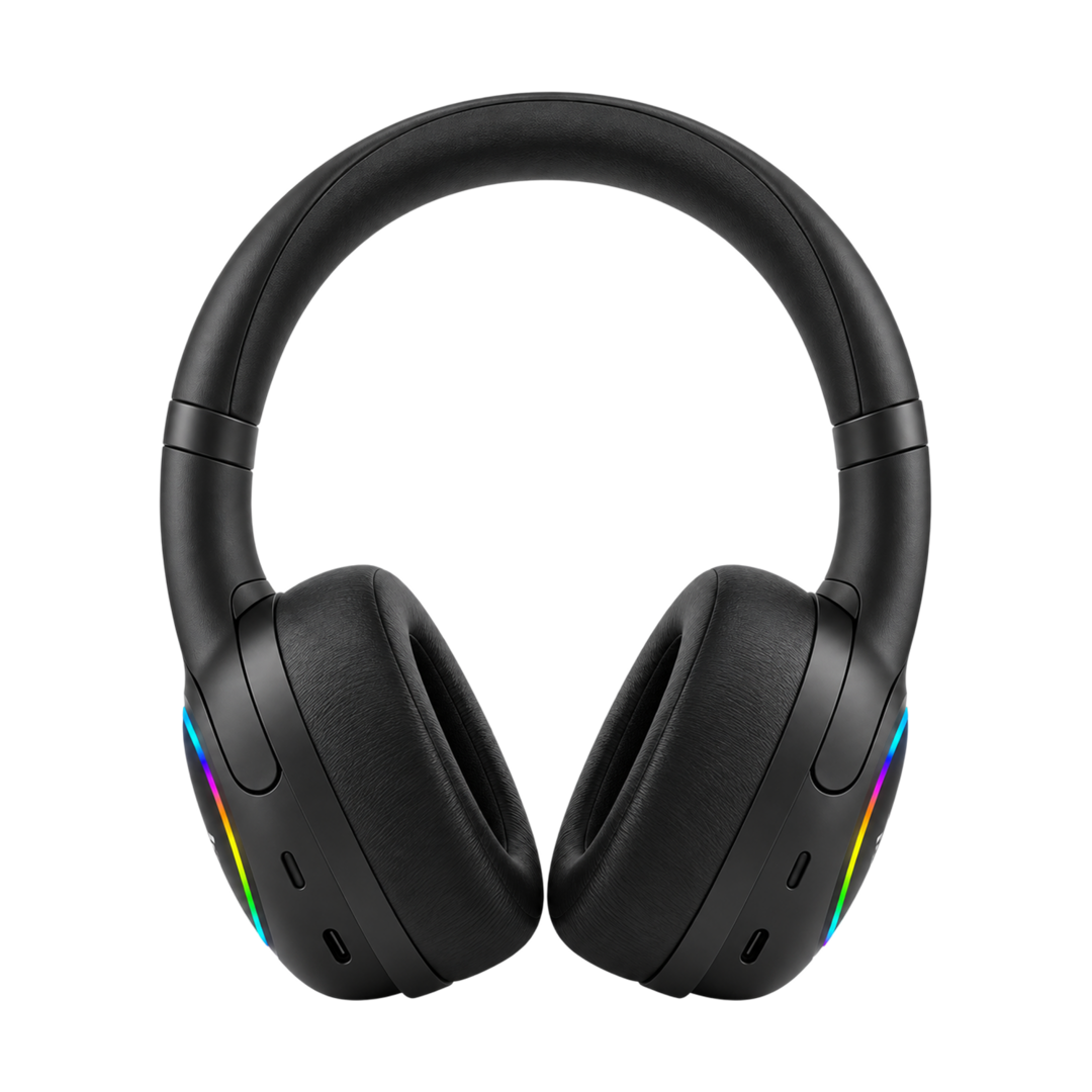 LELISU LS-251 LED Wireless Stereo Headphone - Black — 02