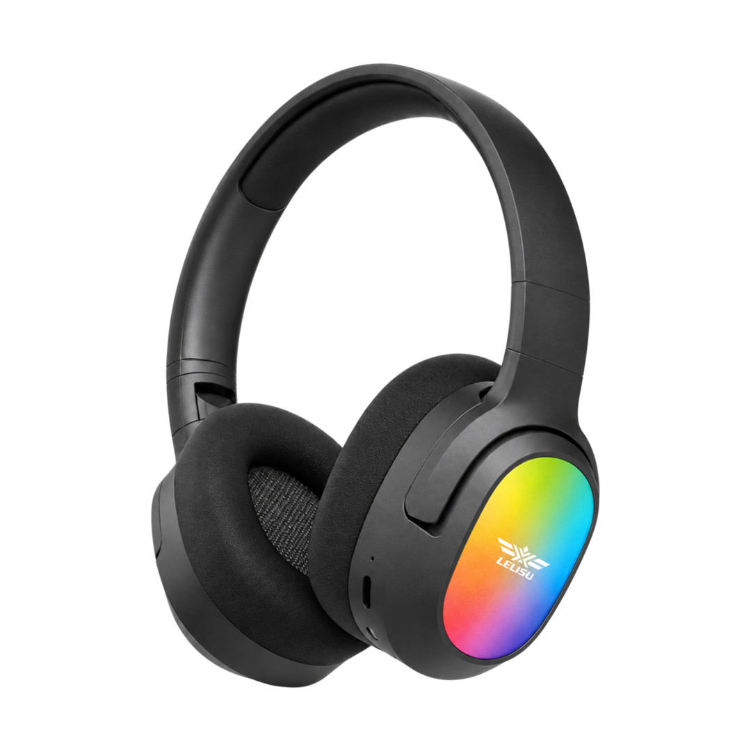 LELISU LS-257 RGB Wireless Stereo Headphone - Black — 03