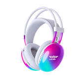 LELISU LS-857 RGB Wireless Headphone - White/Purple — 01