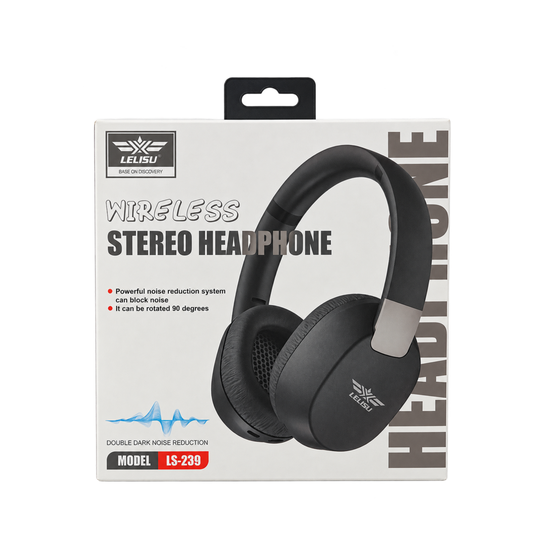 LELISU LS-239 Wireless Stereo Headphone - Black — 03