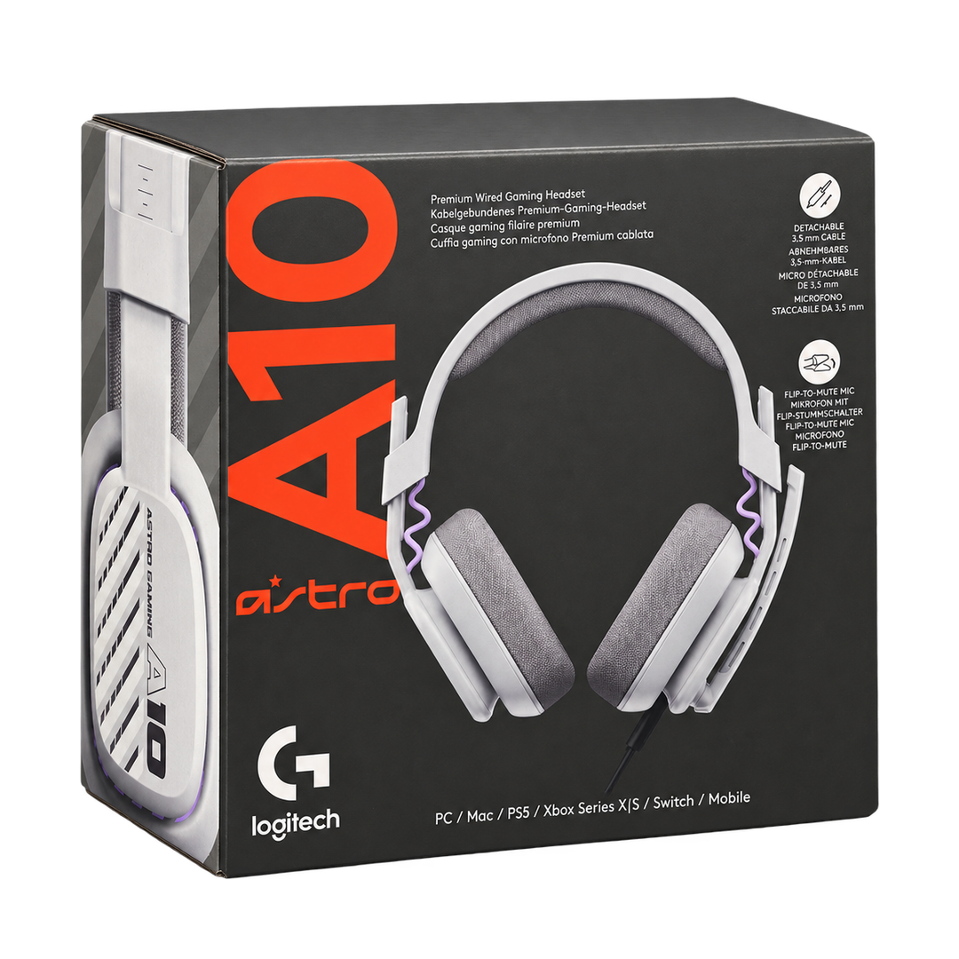 Logitech G Astro A10 Gen 2 Gaming Headset - Gray — 08