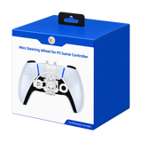 JYS Mini Steering Wheel for PS5 DualSense Controller - White — white packaging
