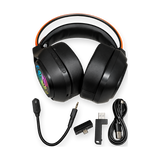 Monster Maxstar MQH09 Wireless RGB Gaming Headset — controls accessories