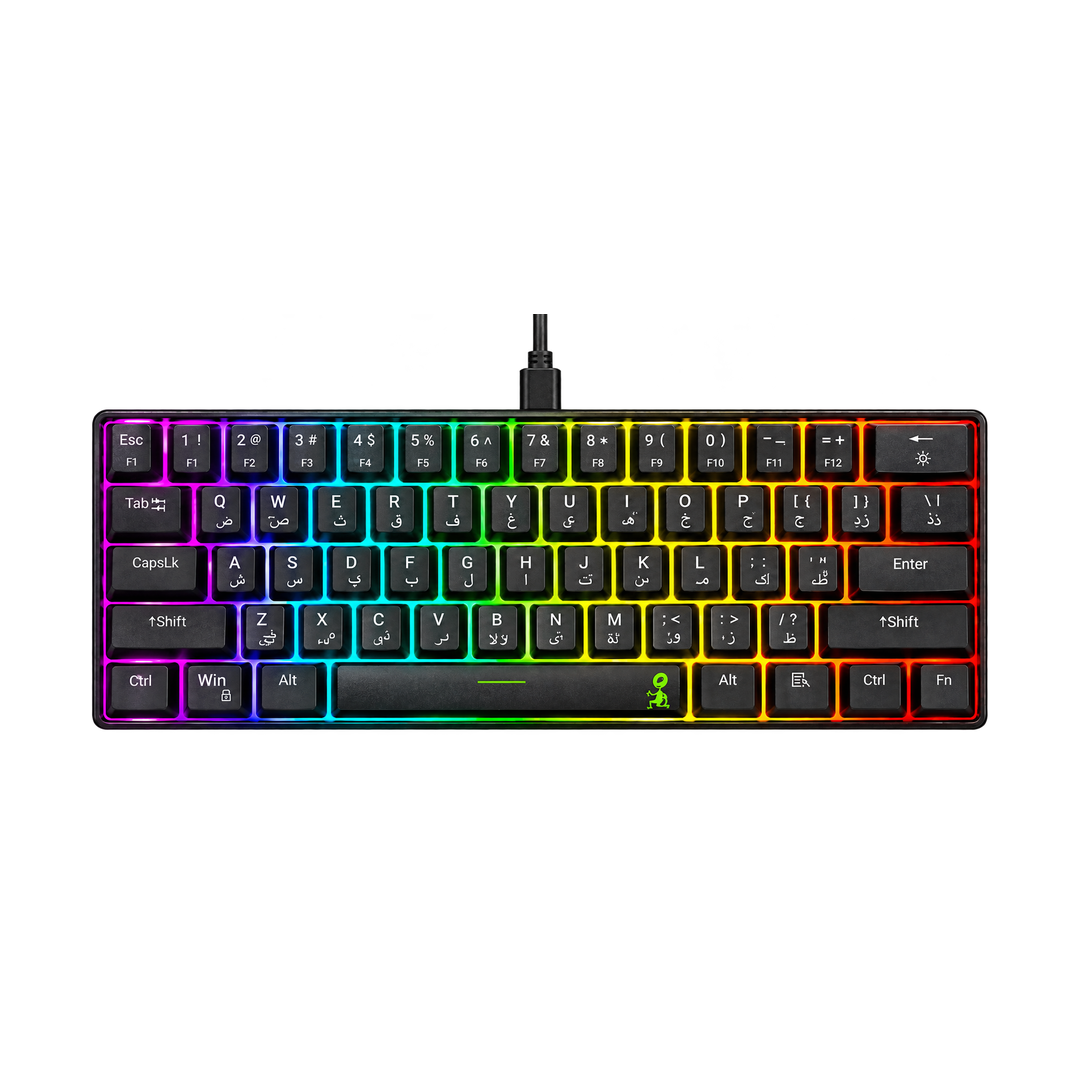 Mouschi Blaster 60% Mechanical Gaming Keyboard - Red Switches — 01