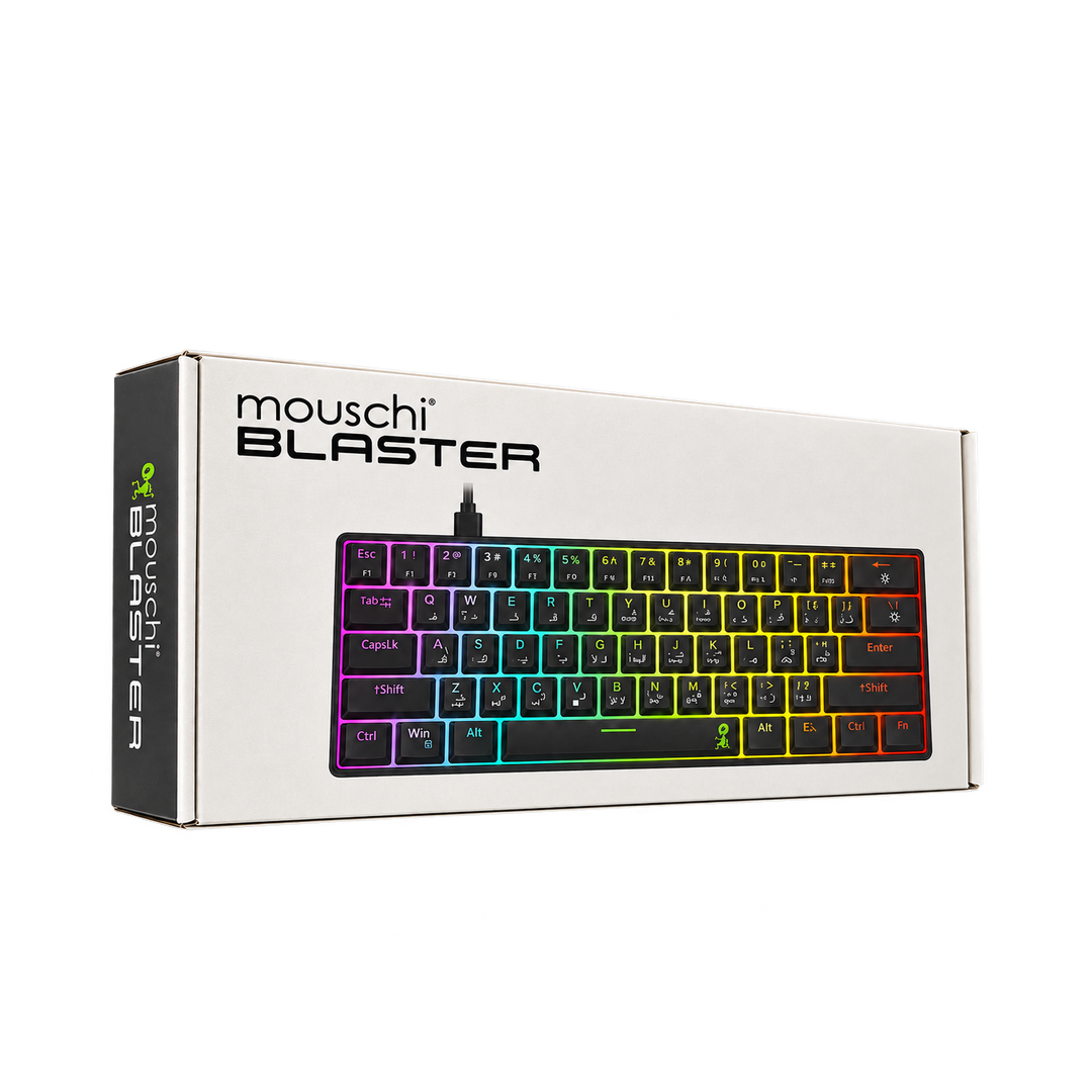 Mouschi Blaster 60% Mechanical Gaming Keyboard - Red Switches — 04