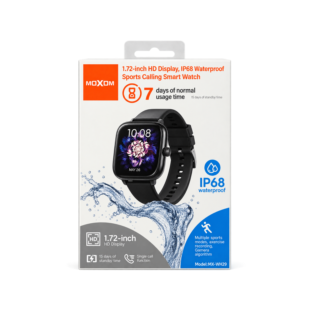 MOXOM MX-WH29 1.72-Inch Calling Smartwatch — ip68 sports 01