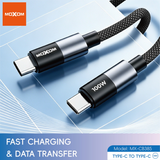 MOXOM 100W Braided USB-C to USB-C Cable — type type data 05