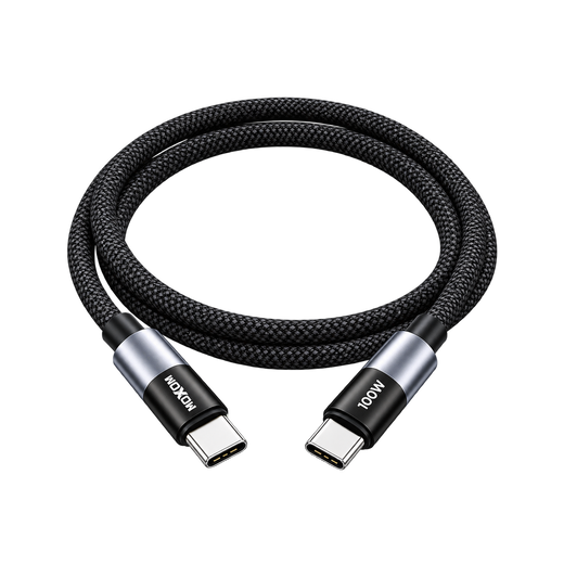 MOXOM 100W Braided USB-C to USB-C Cable — type type data 06
