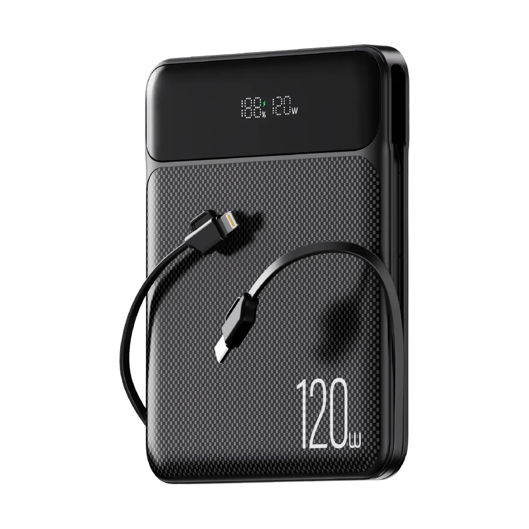 MOXOM MX-PB180 120W Power Bank with LCD and Built-in Cables — 20000mah utopia 01