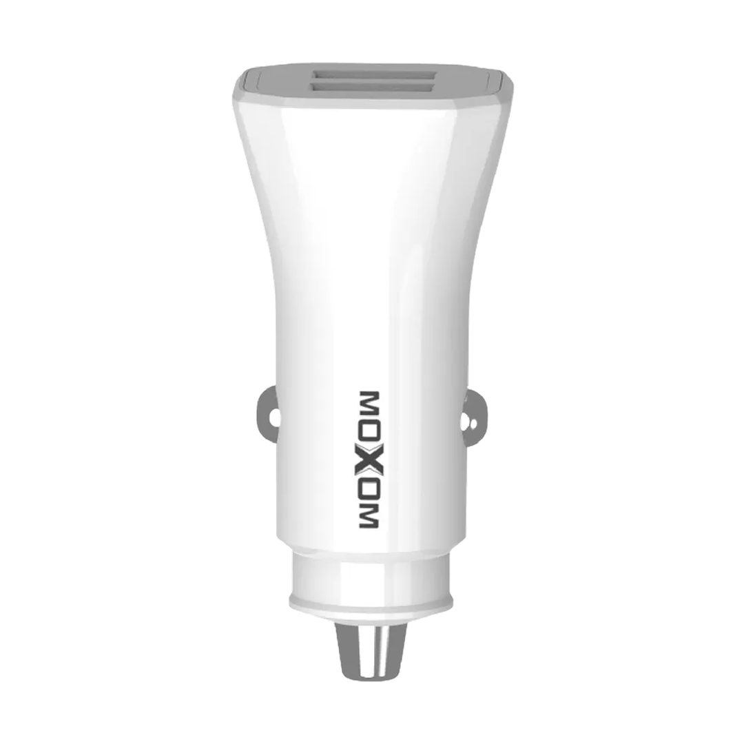 MOXOM 3A Dual-Port Car Charger with Lightning Cable — power 02