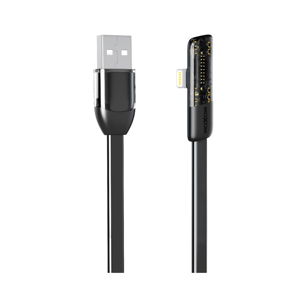 MOXOM MX-CB196 3A Angled USB-A to Lightning Cable - 1.5m — game data 02