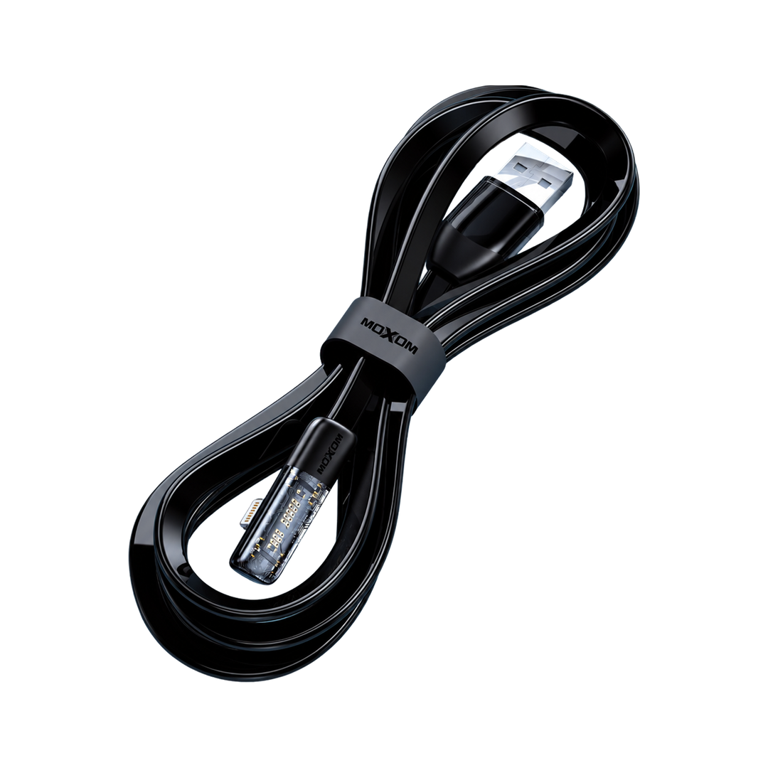 MOXOM MX-CB196 3A Angled USB-A to Lightning Cable - 1.5m — game data 04