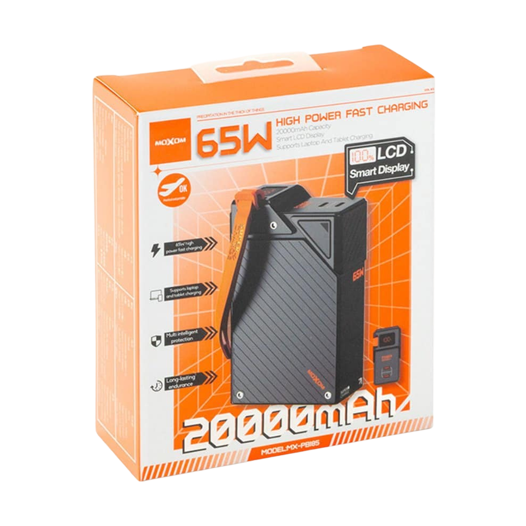 MOXOM 65W 20000mAh Fast Charging Power Bank — high 01