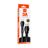MOXOM MX-CB300 3A USB-A to USB-C Cable - 1m — coiled cable