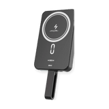 MOXOM MX-PB116 WL 10000mAh Magnetic Wireless Power Bank with Built-In Cable — angle