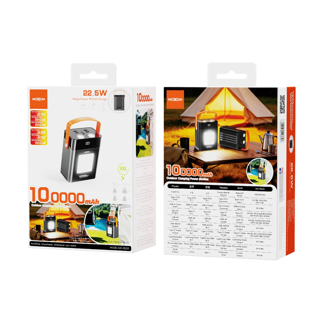 MOXOM MX-PB232 100000mAh Outdoor Camping Power Station — 04