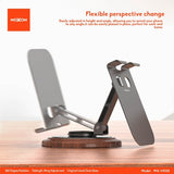 MOXOM MX-VS153 360° Folding Desk Phone Stand with Wood-Grain Base — 04