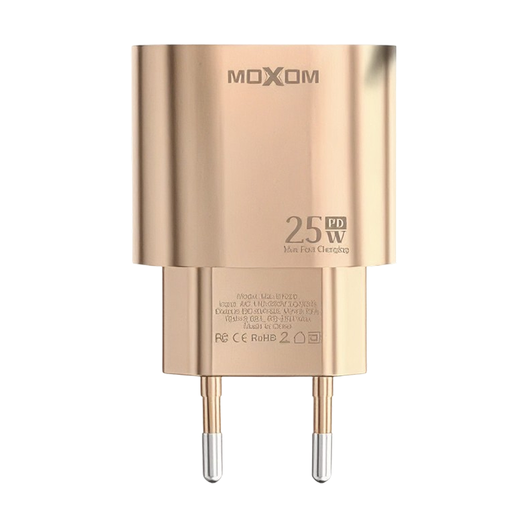 MOXOM 25W PD Wall Charger with 60W USB-C Cable - Gold — pd25w fast type to type 04