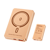 MOXOM MX-PB173 WL 10000mAh Magnetic Wireless Power Bank - 22.5W — scp22 gold front back