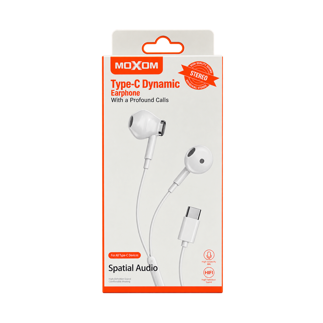 MOXOM Type-C Dynamic Wired Earphones — 03