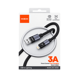 MOXOM MX-CB384 3A USB-A to Lightning Cable — retail packaging