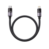 MOXOM MX-CB386 36W USB-C to Lightning Cable — black coiled