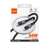 MOXOM MX-CB386 36W USB-C to Lightning Cable — retail packaging