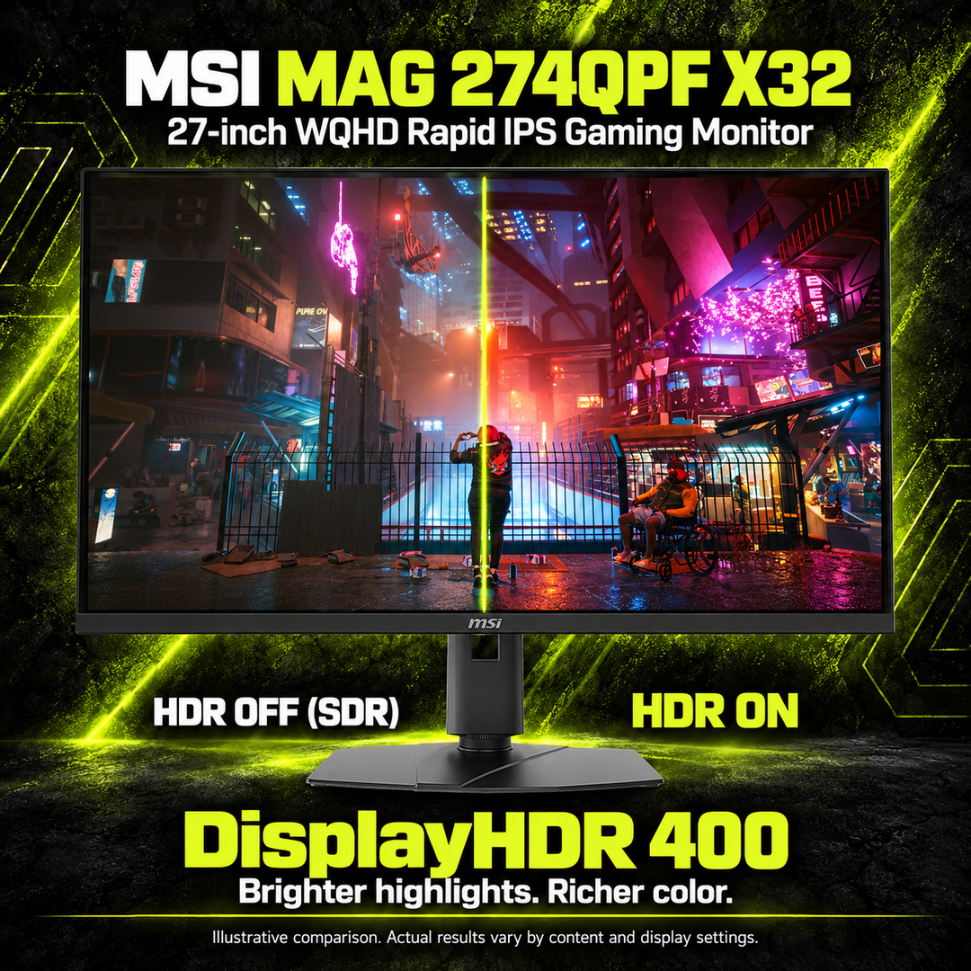 MSI MAG 274QPF X32 27-Inch WQHD Rapid IPS Gaming Monitor - 320Hz — 07