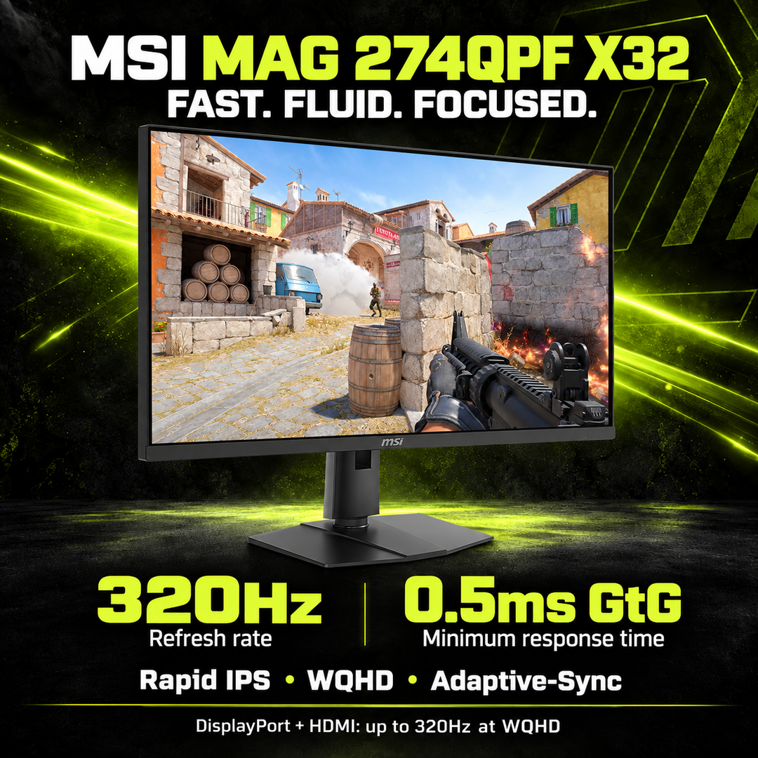 MSI MAG 274QPF X32 27-Inch WQHD Rapid IPS Gaming Monitor - 320Hz — 08
