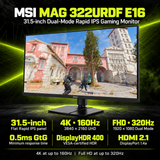 MSI MAG 322URDF E16 31.5-Inch 4K UHD Rapid IPS Gaming Monitor - 160Hz — 06
