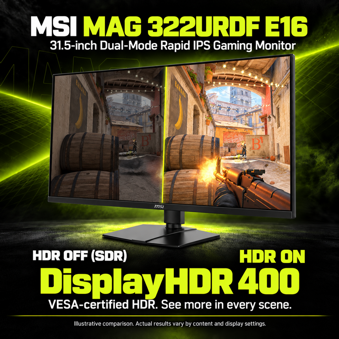 MSI MAG 322URDF E16 31.5-Inch 4K UHD Rapid IPS Gaming Monitor - 160Hz — 07