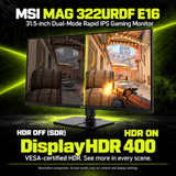 MSI MAG 322URDF E16 31.5-Inch 4K UHD Rapid IPS Gaming Monitor - 160Hz — 07