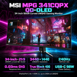 MSI MPG 341CQPX 34-Inch QD-OLED Ultrawide Curved Gaming Monitor - 240Hz — 06