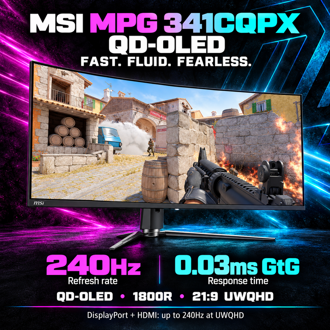 MSI MPG 341CQPX 34-Inch QD-OLED Ultrawide Curved Gaming Monitor - 240Hz — 08
